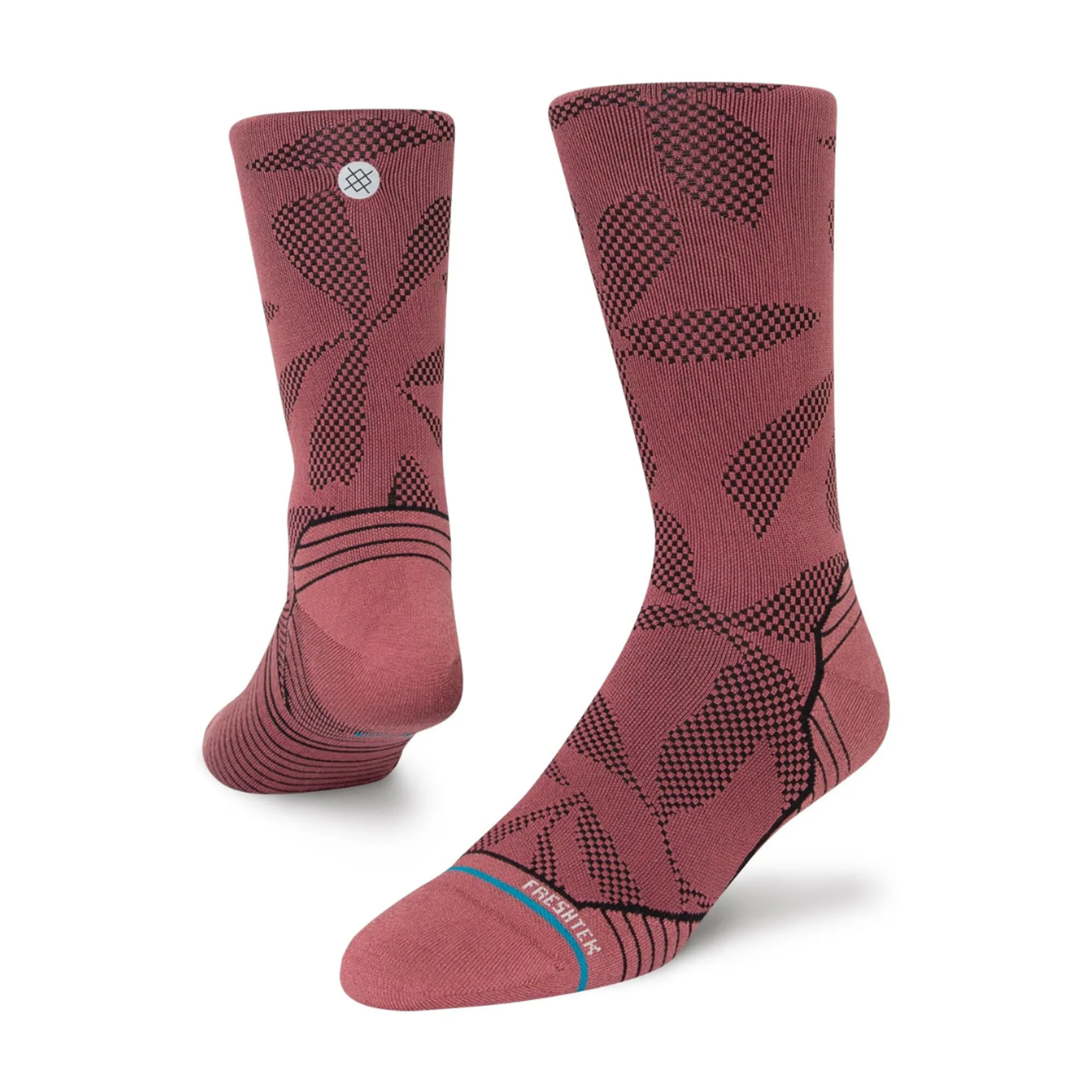 Stance Performance Run Ultralight Cushion Nightcrawler Socks in Rebelrose